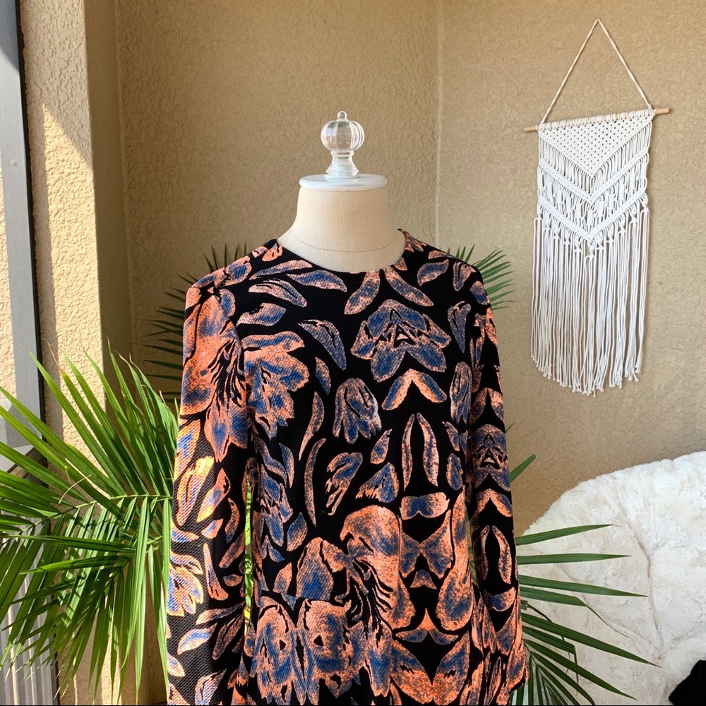 Neon Floral Skater Dress - Picture 3 of 3